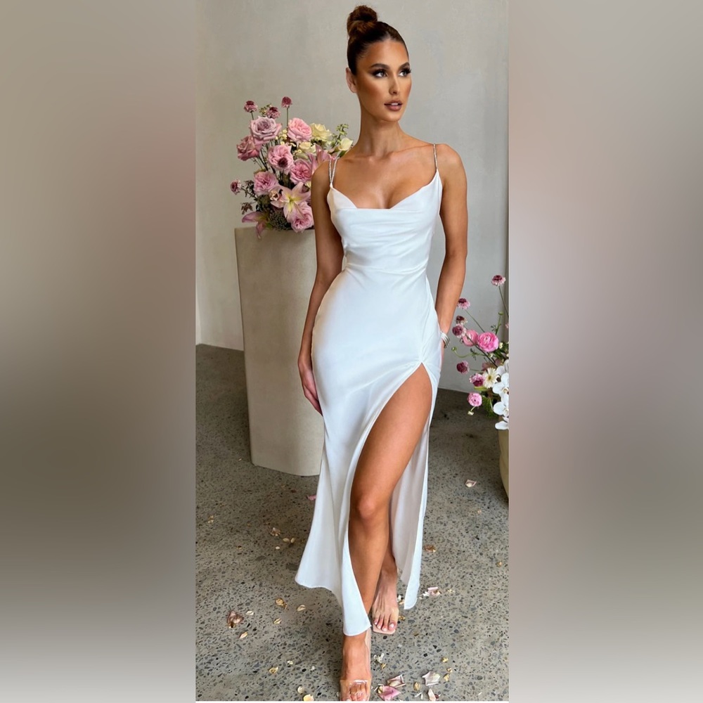 Babyboo Galani white maxi dress